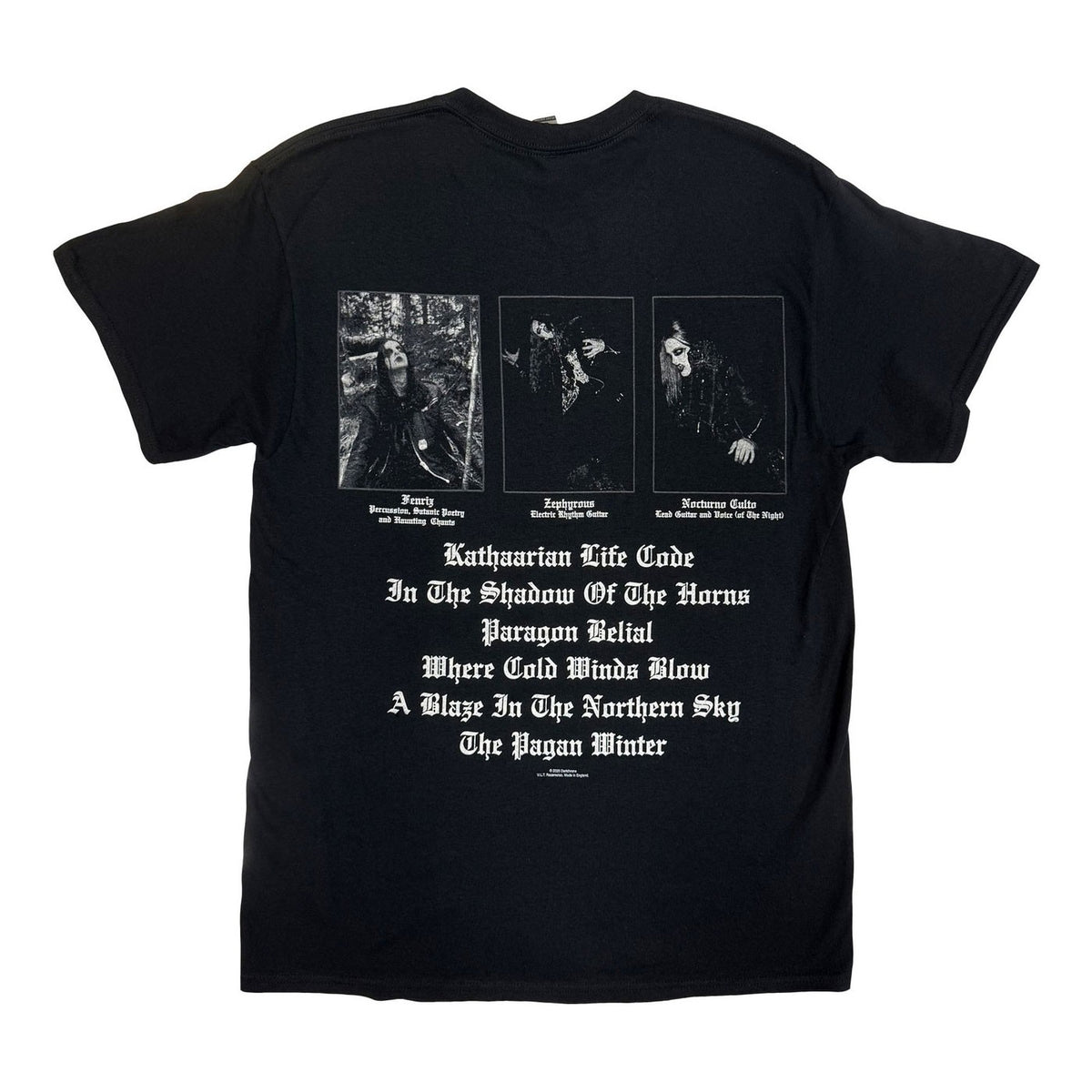 DARKTHRONE Blaze In The Northern Sky Tee (Backprint)