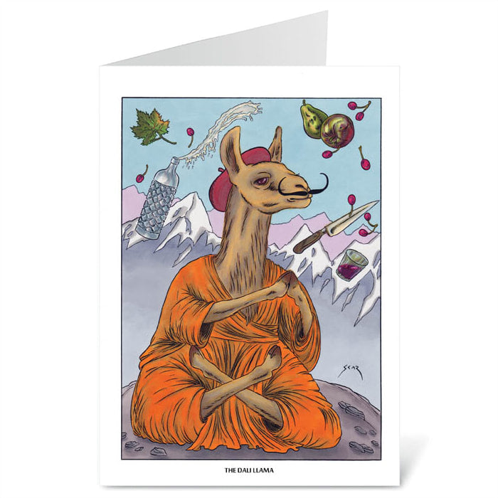 Dali Llama - Blank Card