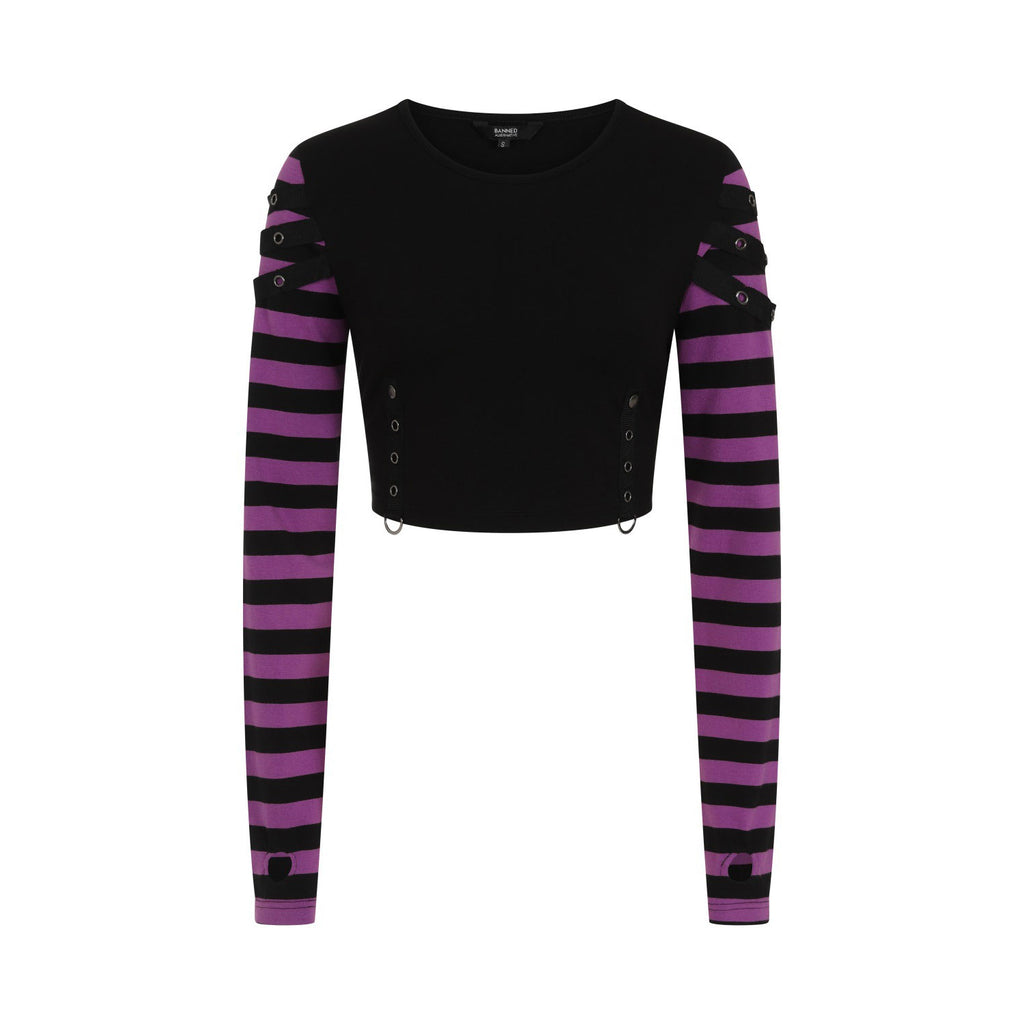 Lycoris Purple Stripe Top