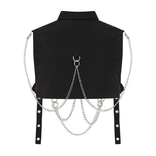 Chained for Chaos Harness Crop Top