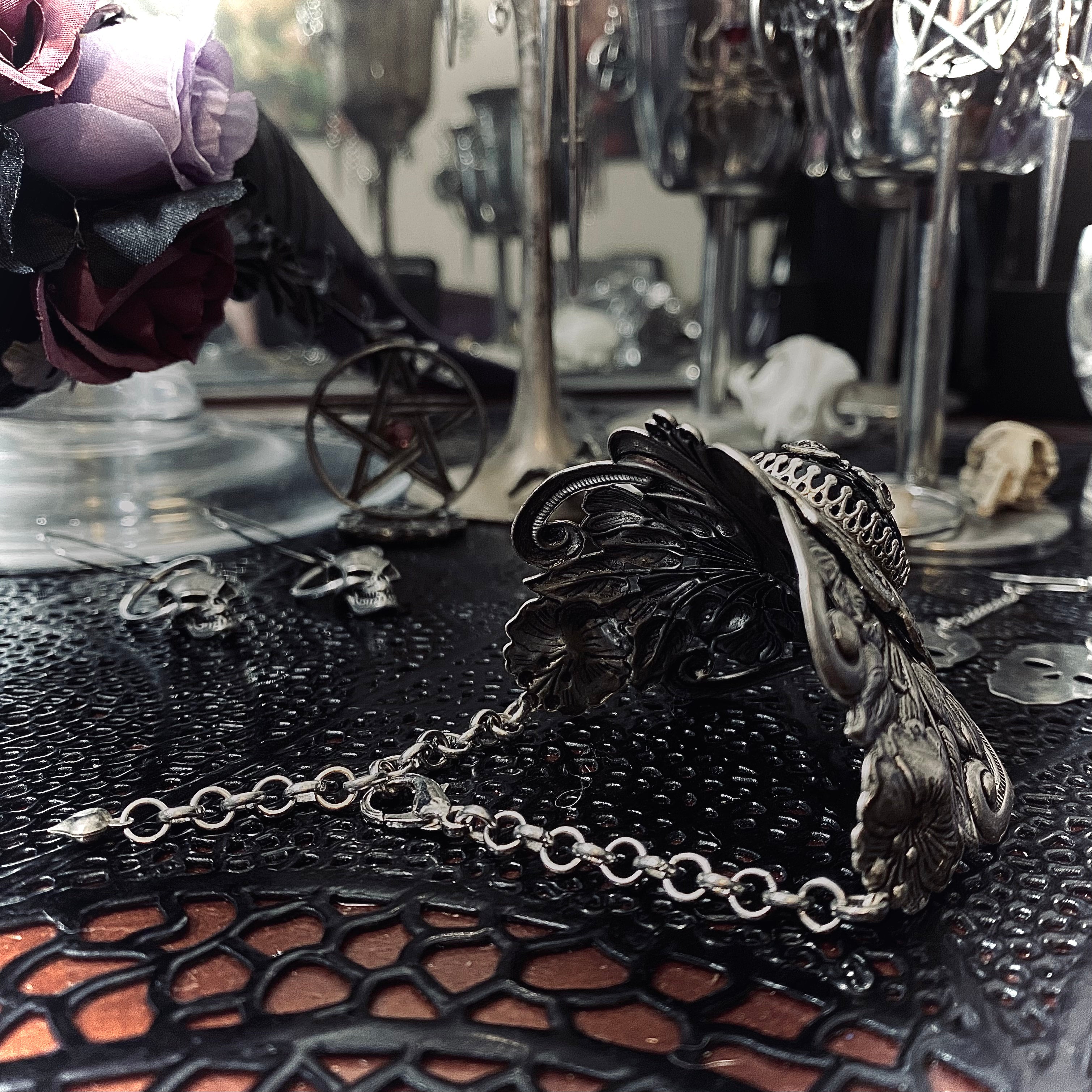 Blaspheme Filigree Wrist Cuff