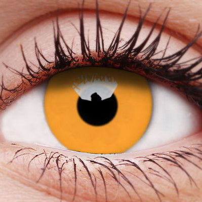 UV Glow Orange Contact Lenses
