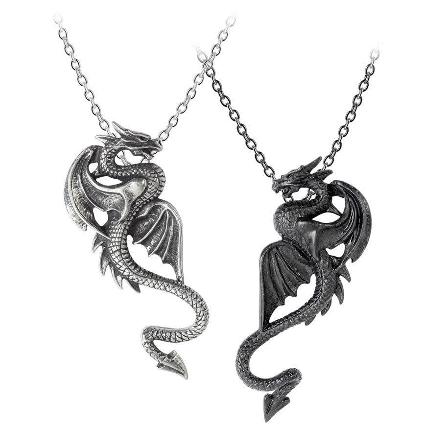 Draconic Tryst Pendant Friendship Necklace