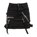 Strapped Bonded Mini Skirt