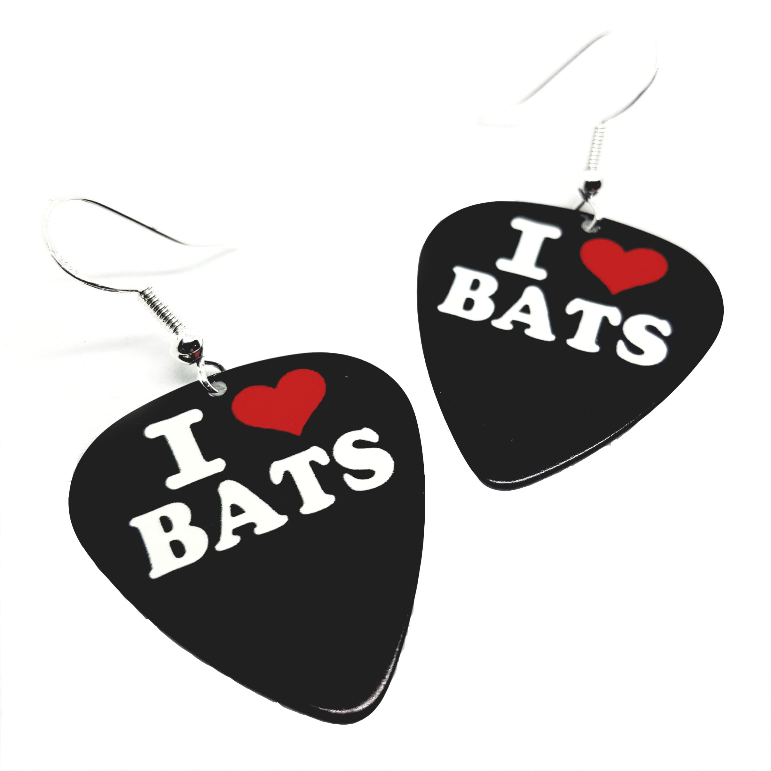 I Love Bats Earrings
