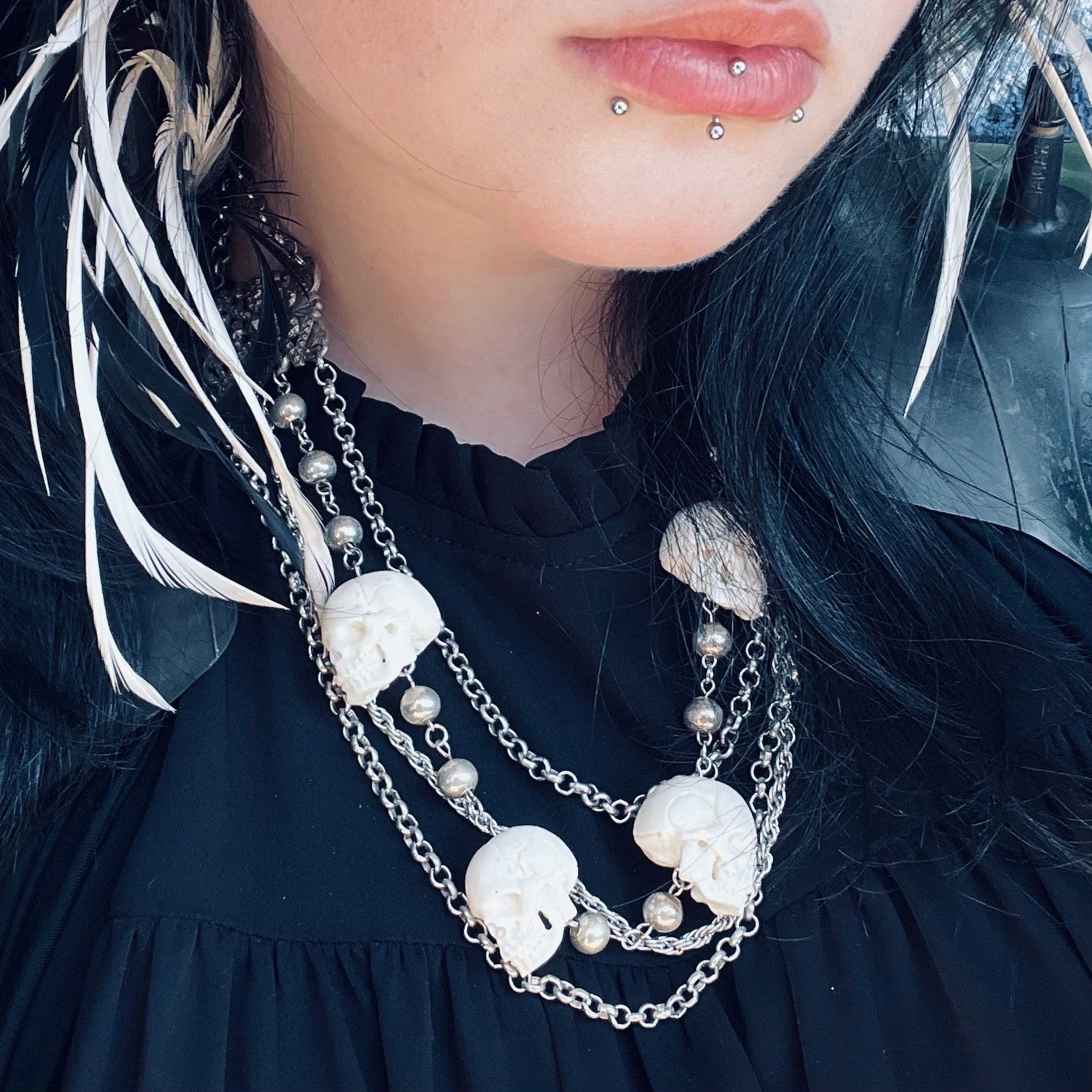 Headhunter Buffalo Bone Necklace