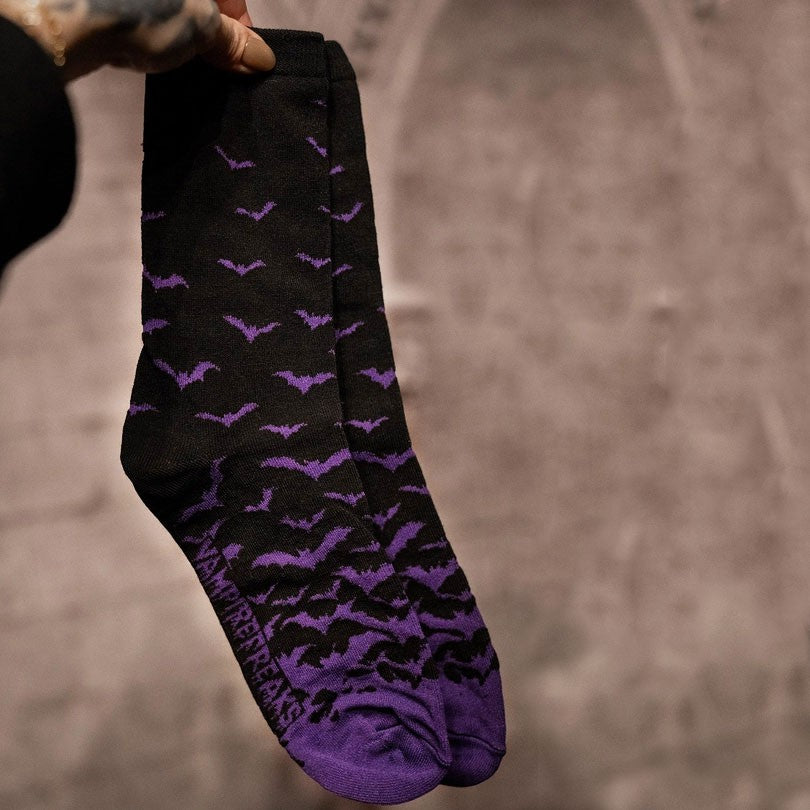 Violet Batcave Socks