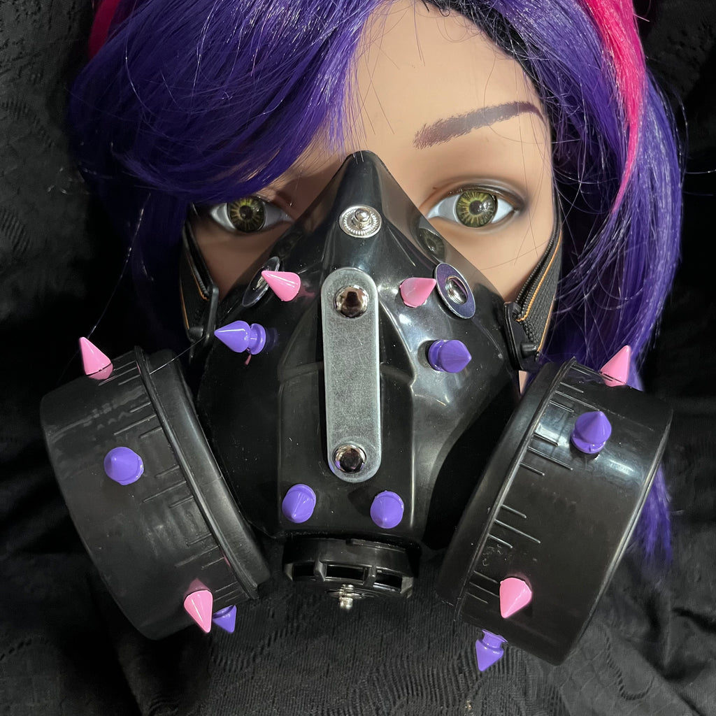 Pastel Ring Cybergoth Gas Mask