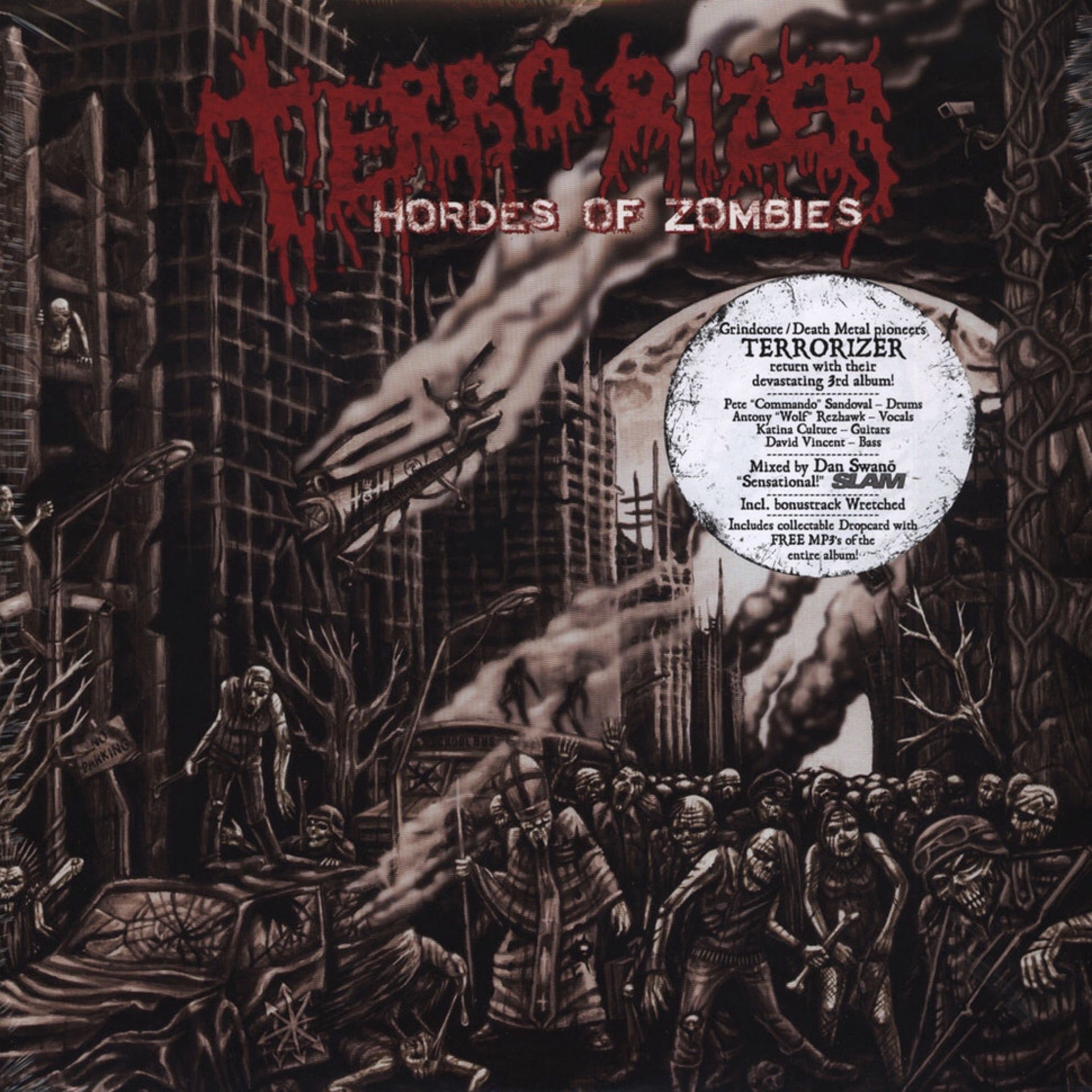 TERRORIZER Hordes Of Zombies 2LP Vinyl (2012)