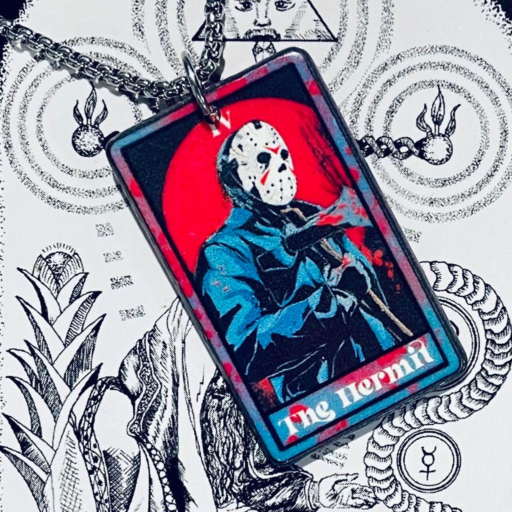 Horror Tarot Hermit Necklace