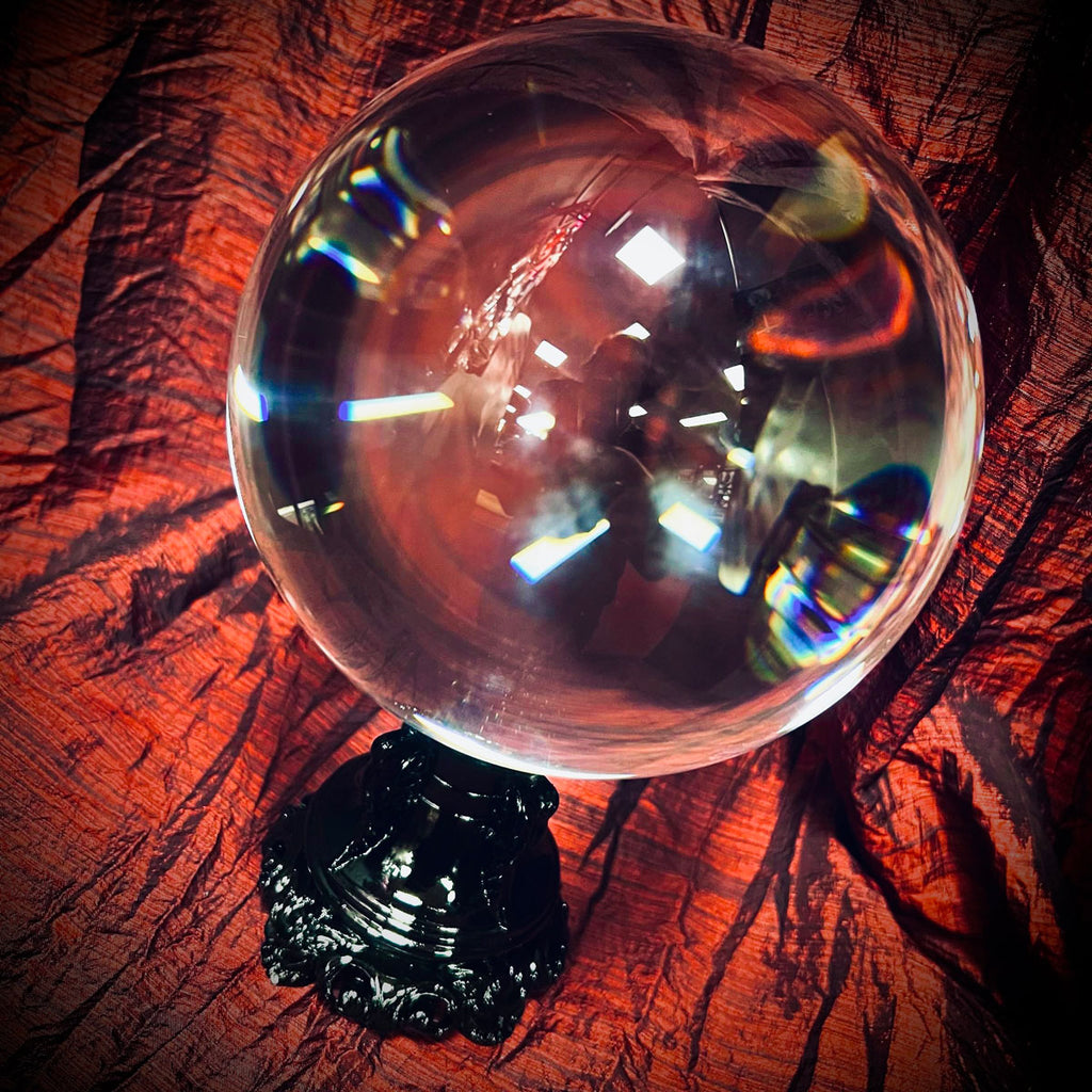 Ethereal Gaze Large Crystal Ball and Holder