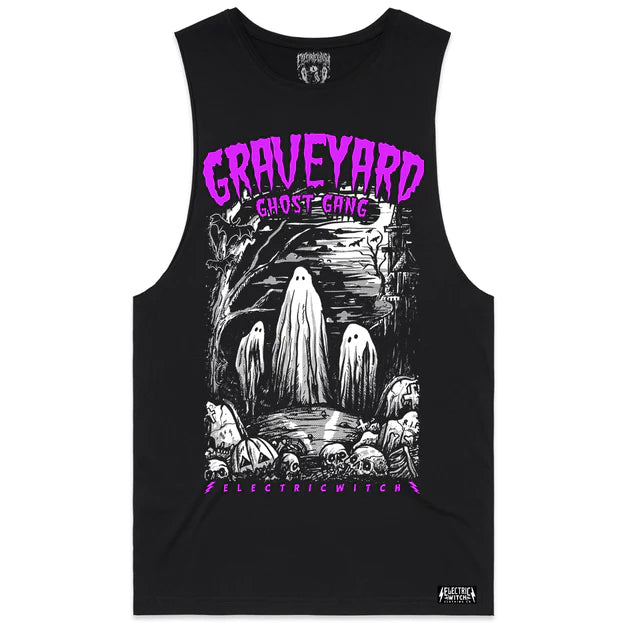 Graveyard Gang Tee Tank - Purple