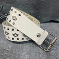 Irreg-Hexa Ghost Leather Belt (Small)