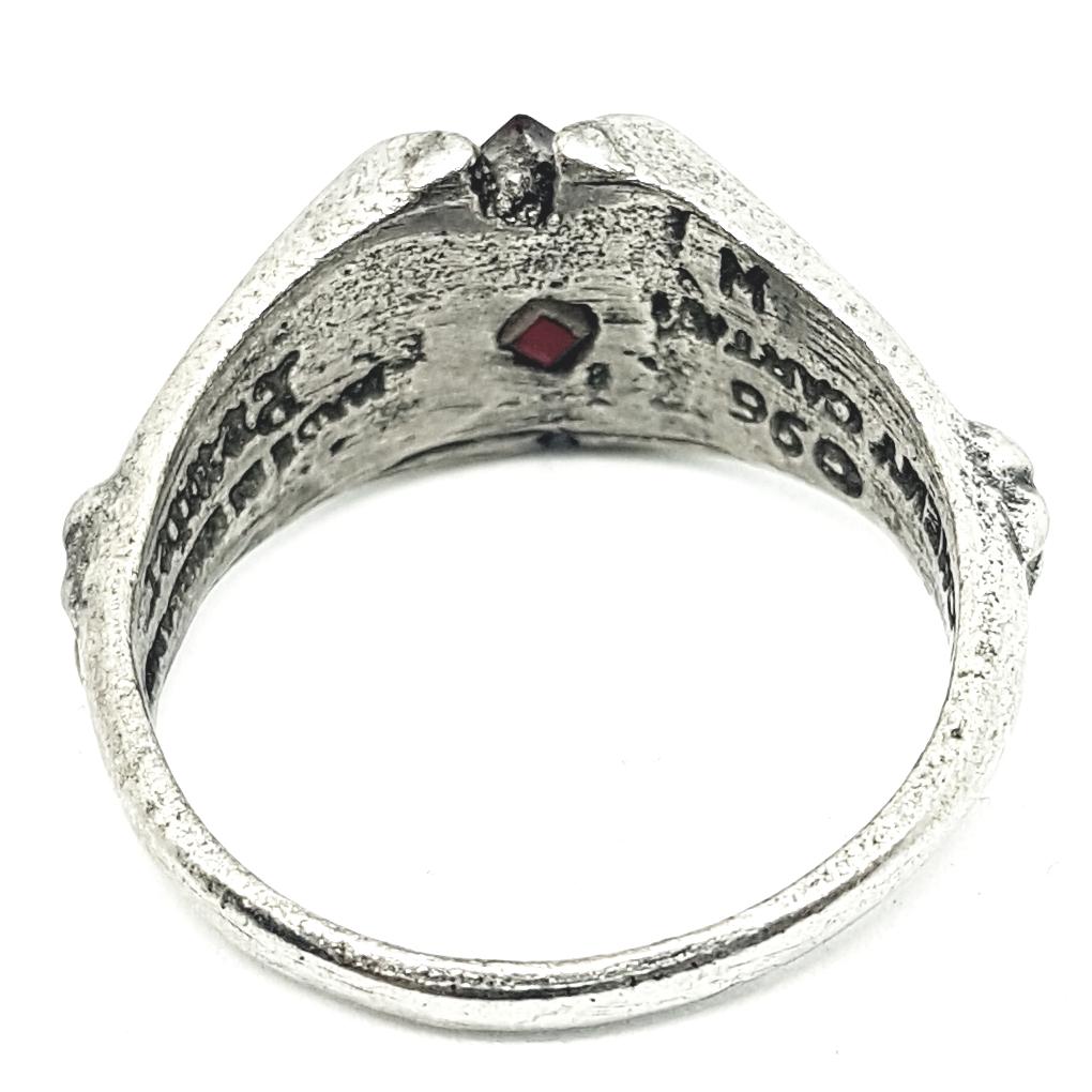 Bathory Red Crystal Ring
