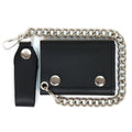 The OG Black Leather Wallet with Chain