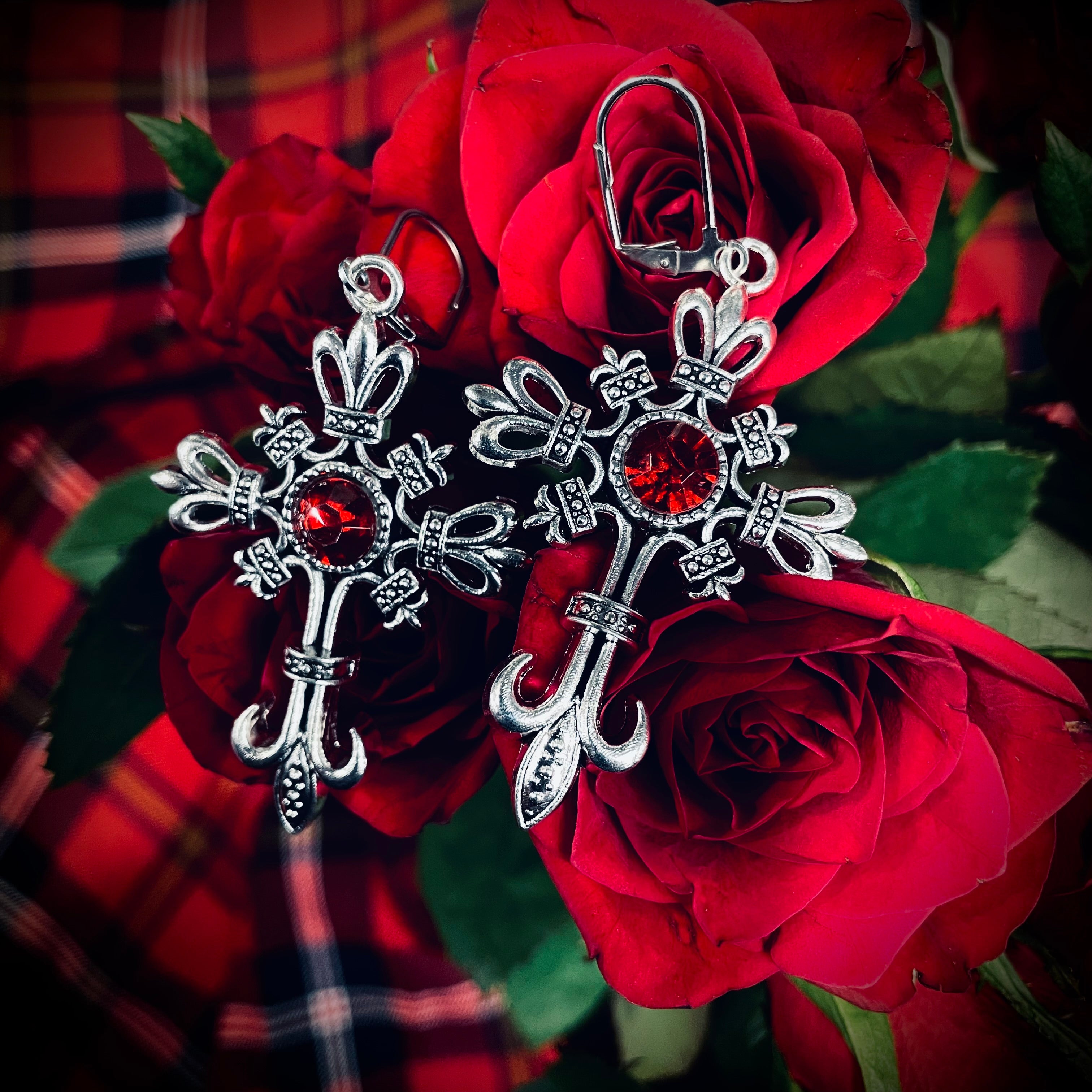 Vinalia Cross Earrings