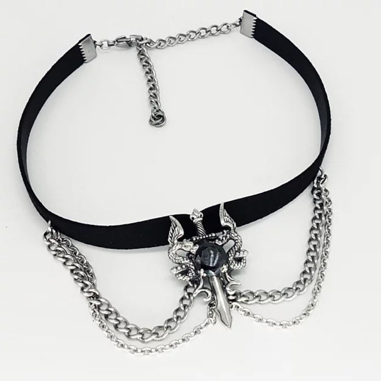 Dragon Royale Vegan Leather Choker