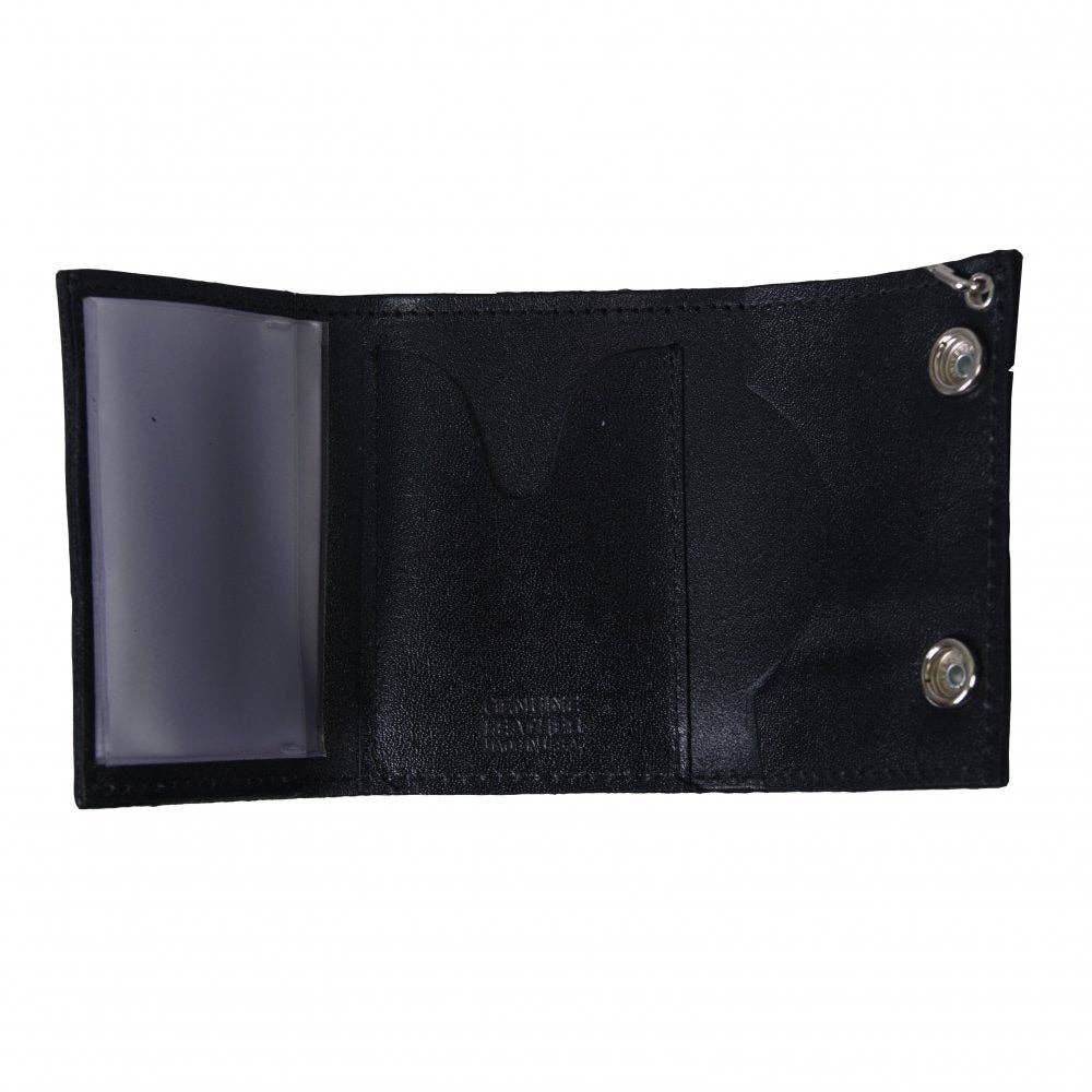 Skull and Crossbones Leather Wallet