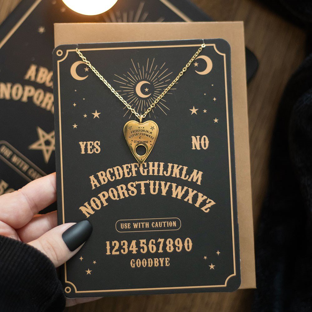 Spirit Board Blank Card and Necklace