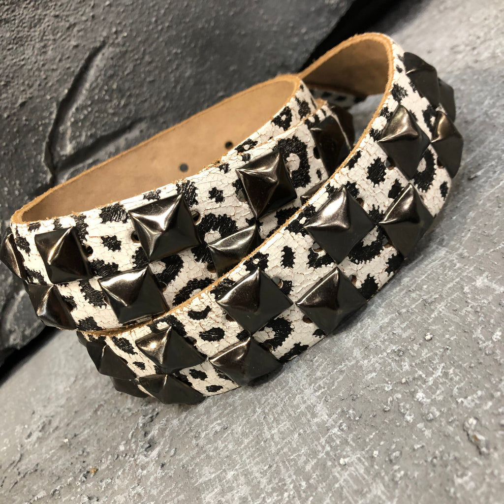 Cowpunk Studded Leather Belt
