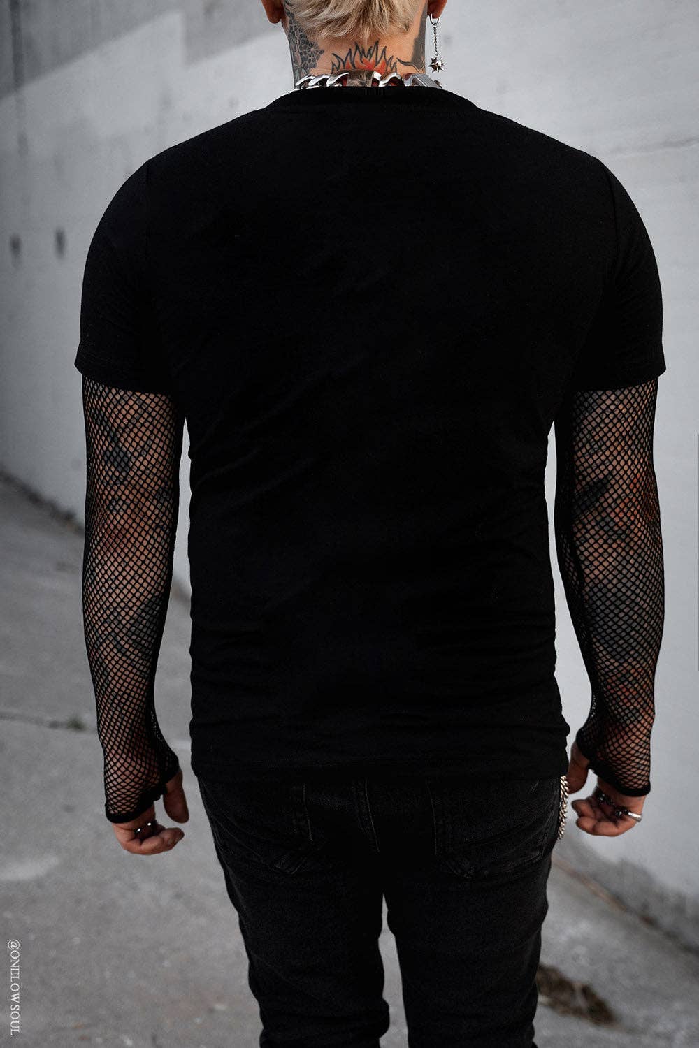 Graveyard Goth Fishnet Long Sleeve
