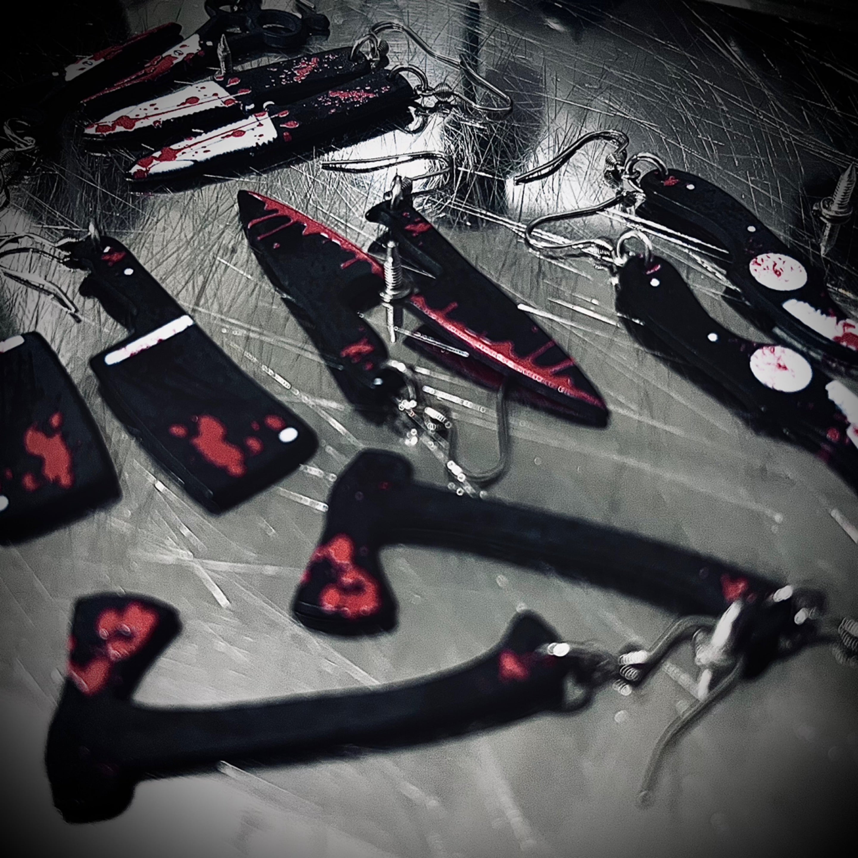 Bloody Scares Earrings - Ultimate Chop Cleaver