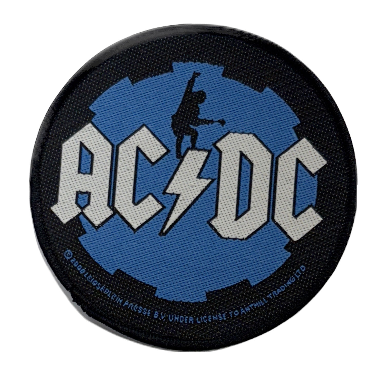 AC/DC Angus Round Blue Patch