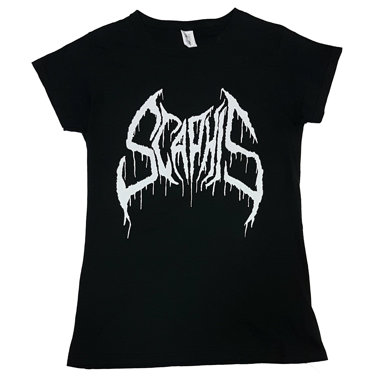 SCAPHIS White Logo Fitted Tee