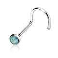 Opalite Nose Stud Green Opal