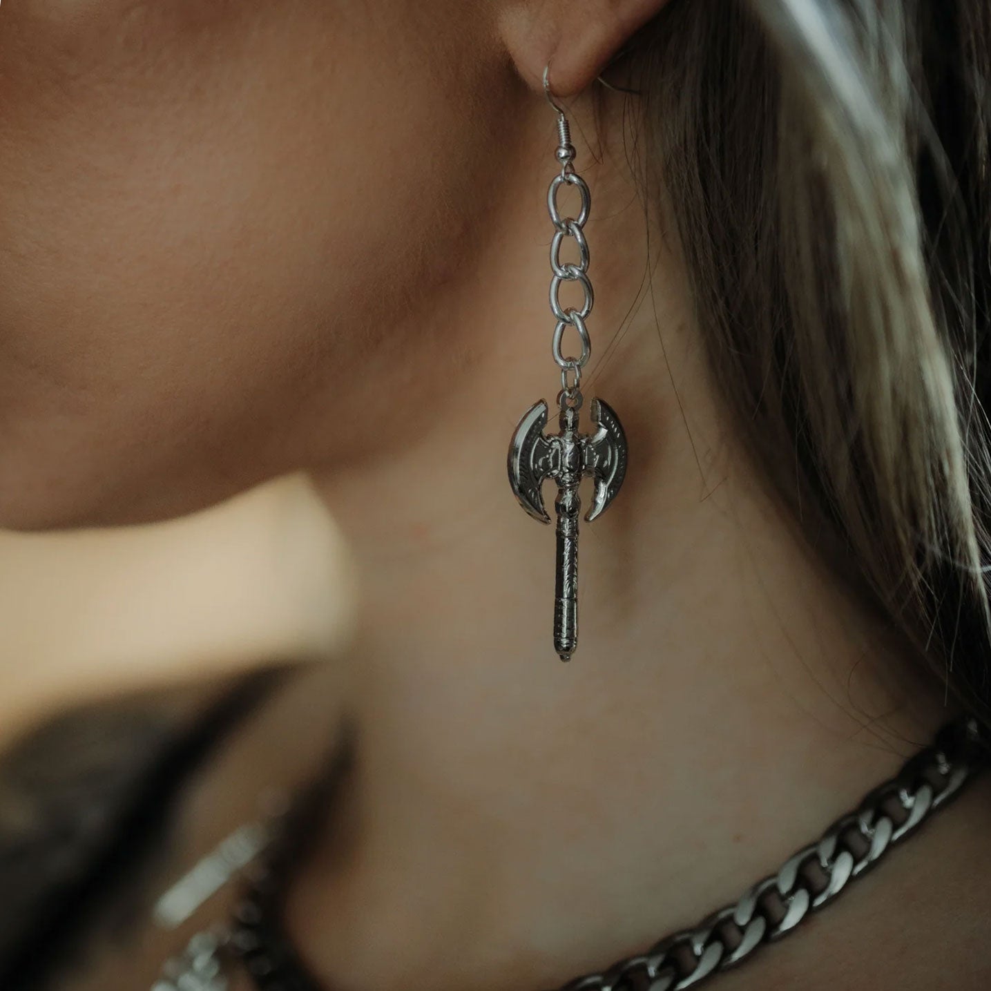 Beserker Warrior Axe Earrings