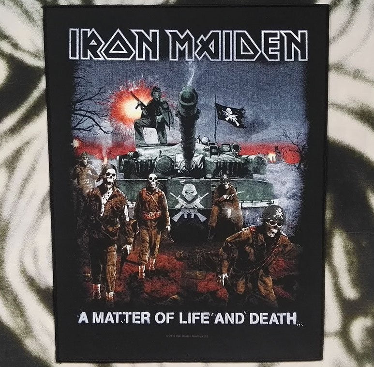 IRON MAIDEN A Matter of Life and Death Back Patch