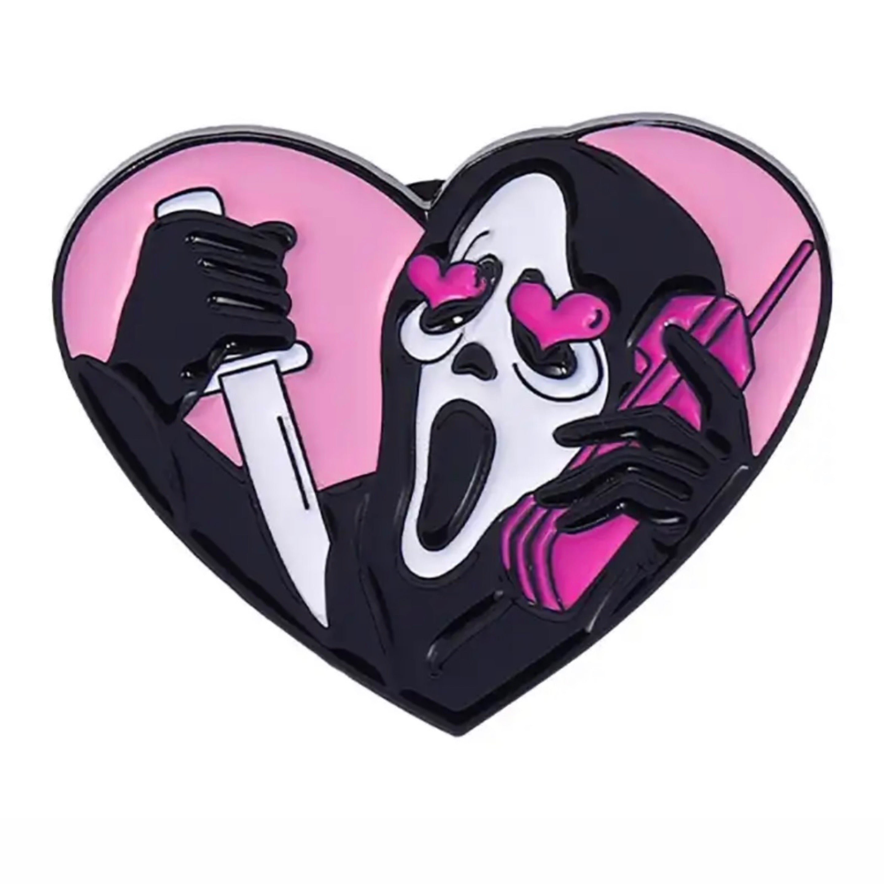 Stabby Stabby Scream Ghostface Enamel Pin