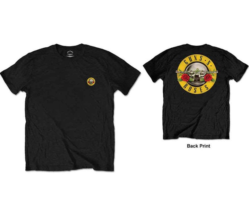 GUNS N ROSES Classic Logo Back Print Tee (GNR)