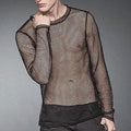 Fishnet Long Sleeve Layer Top