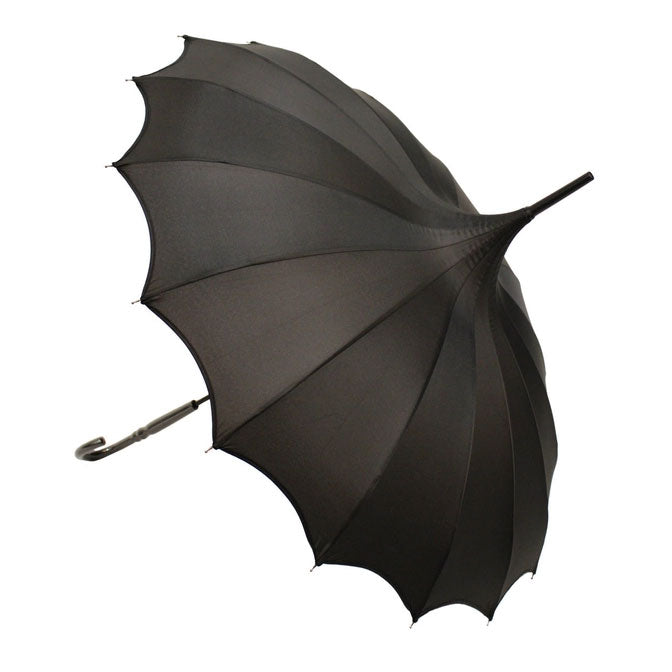 Batwing Pagoda Umbrella - Midnight Black