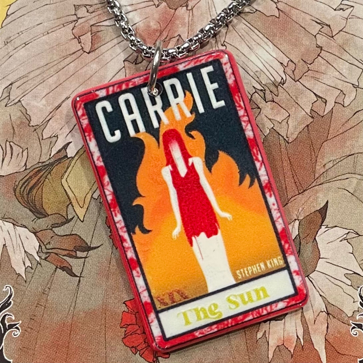 Horror Tarot Sun Necklace