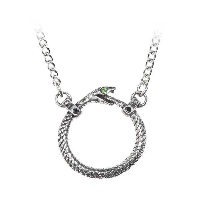 Serpent Eternity Ring Necklace