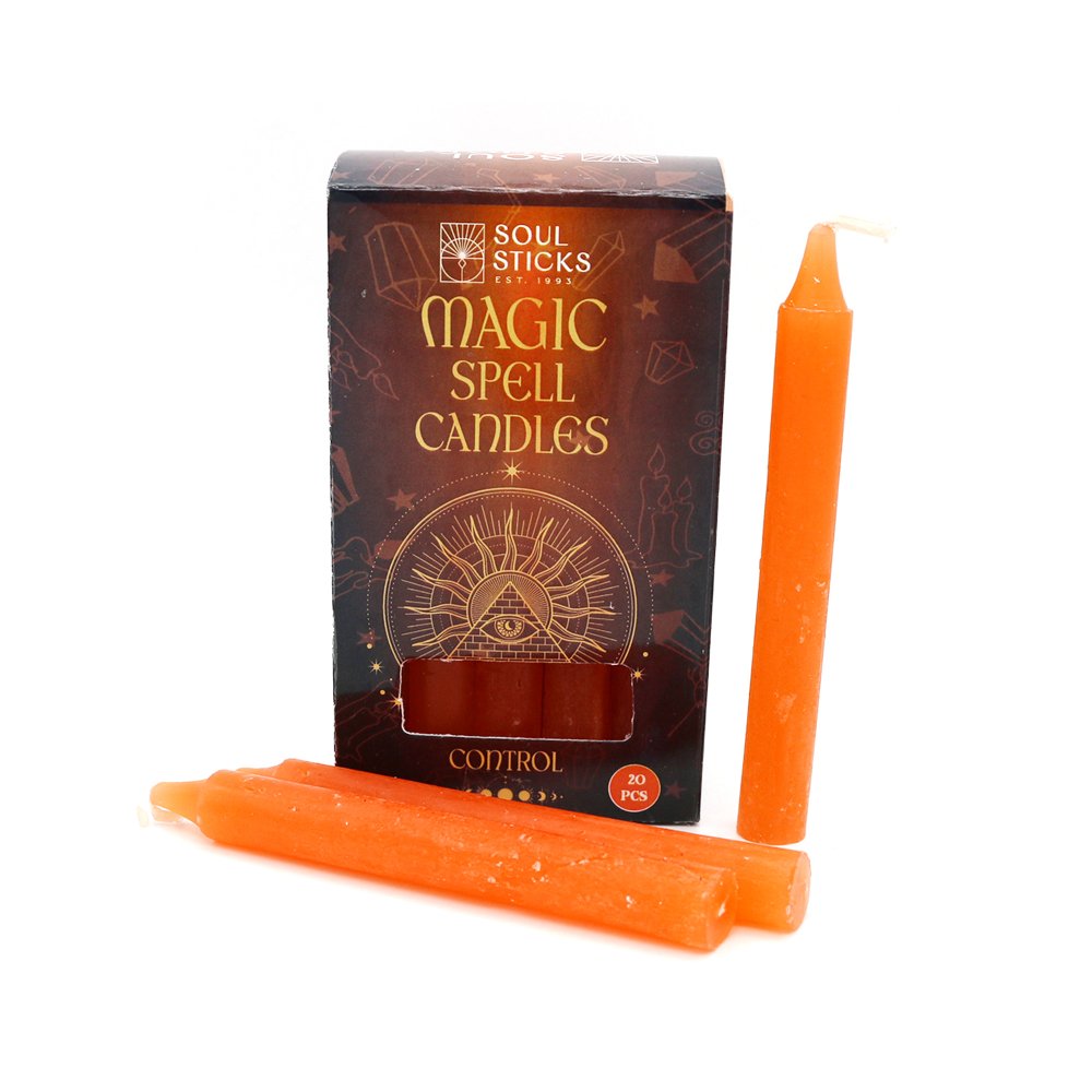 Spell Ritual Mini Candles - 20pk Control: Orange