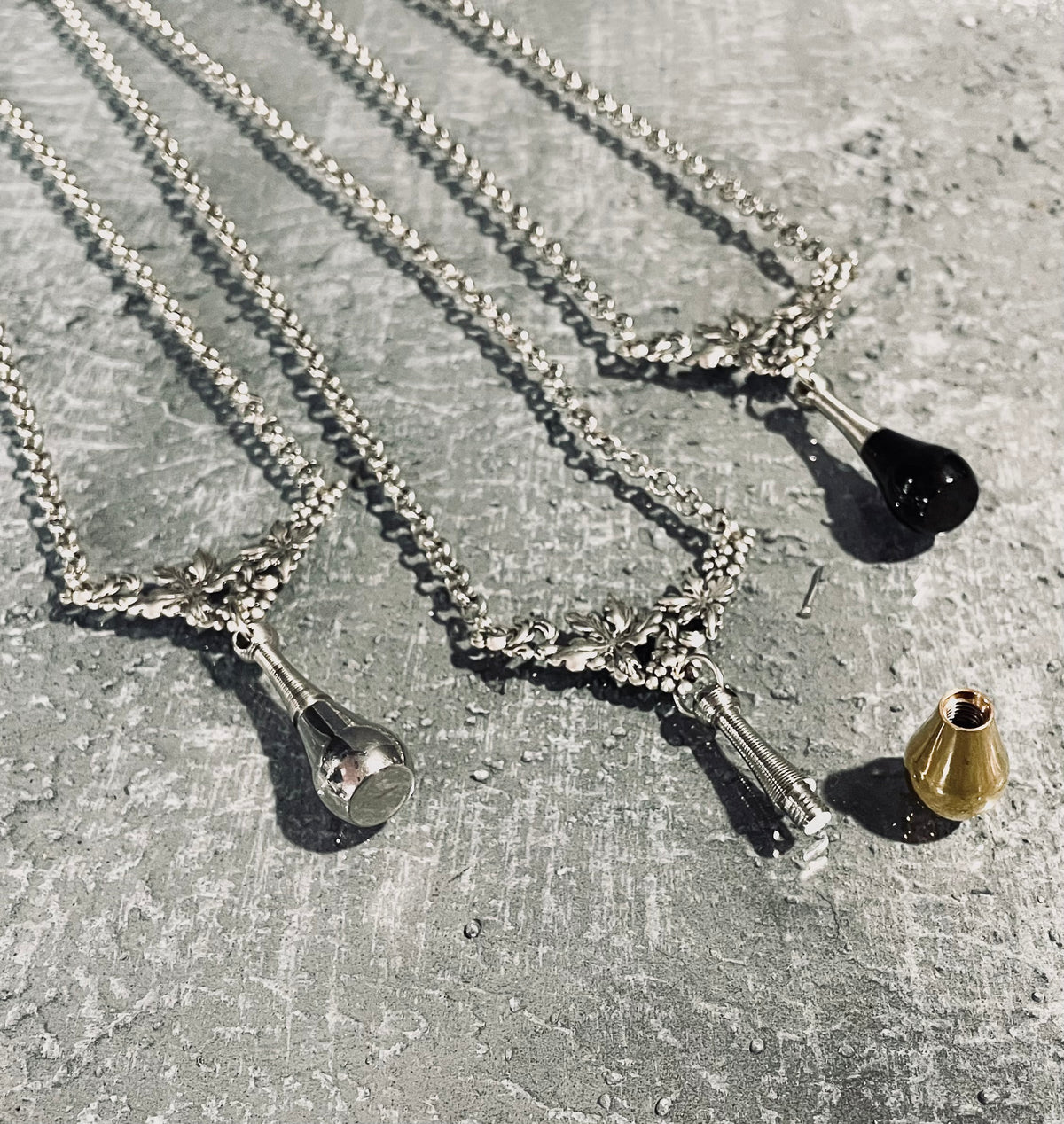 Lacrimarium Cremation Vial Necklace