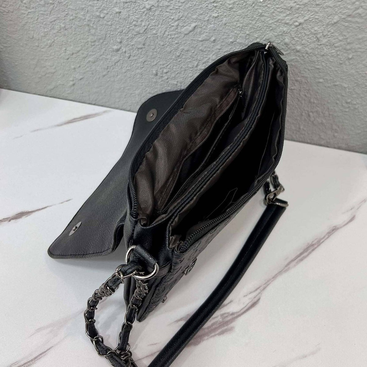 Pretty Vacant Skull Chain Shoulder Strap