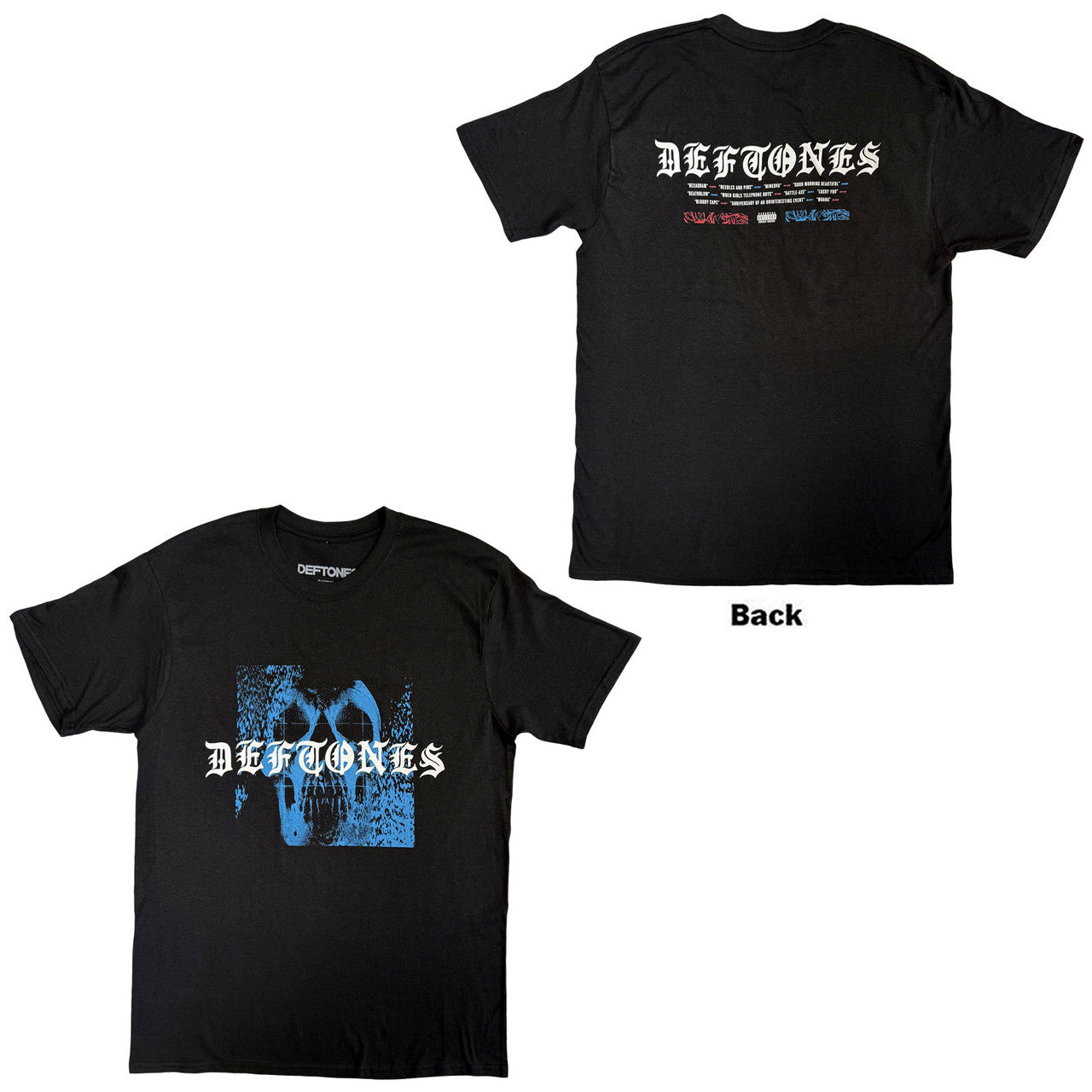 DEFTONES Static Skull Tee (Backprint)