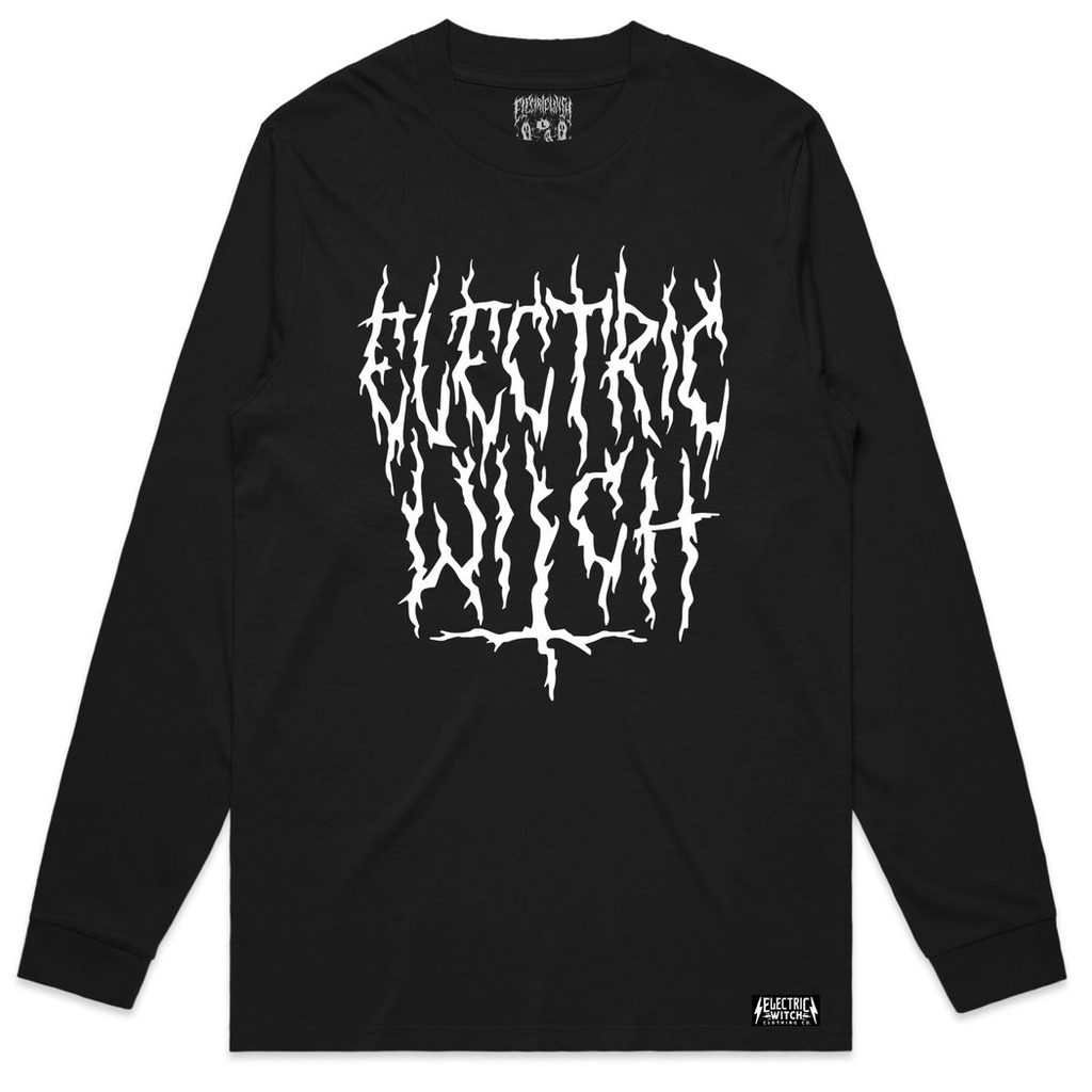 Electric Witch Black Metal Long Sleeve Tee