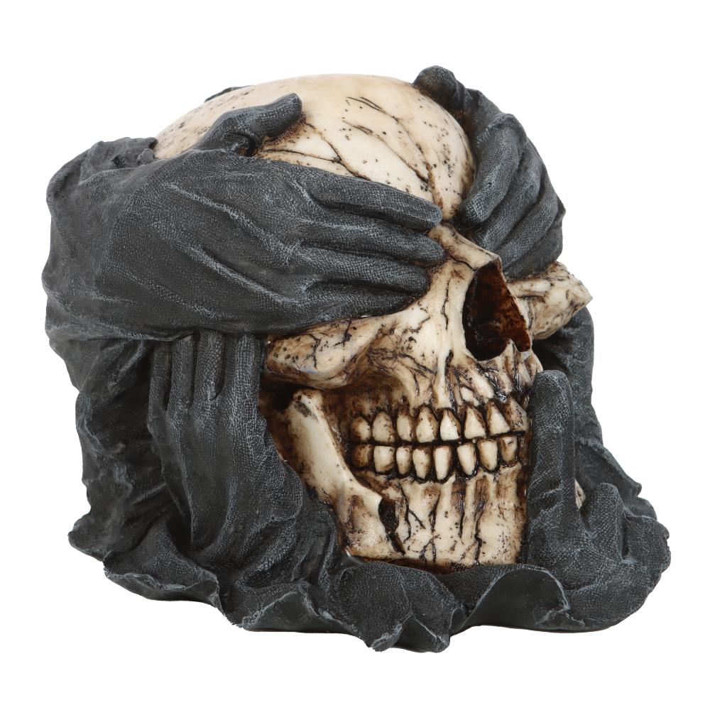 See, Hear, Speak No Evil Skull Ornament