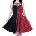 Dione Tartan Splice Dress
