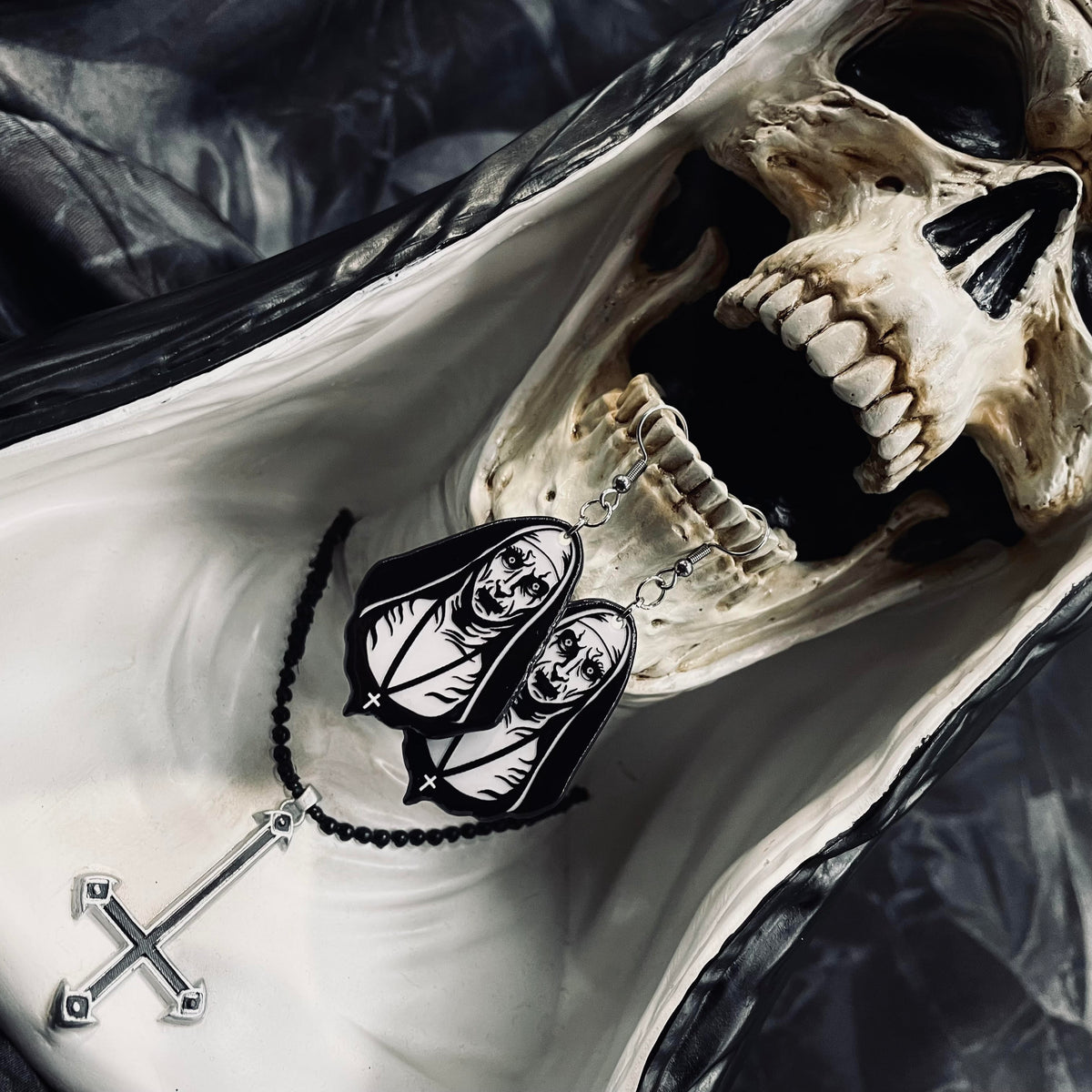 Valak Nun Guise Earrings