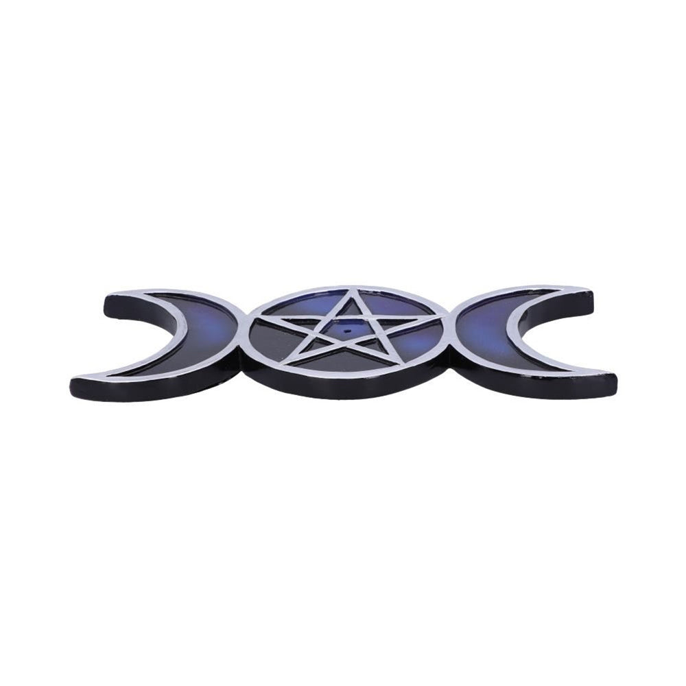Triple Moon Midnight Incense Holder
