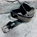 Chained Misery Studded Leather Belt