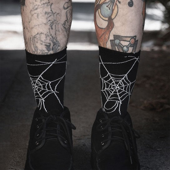 Nightweave Spiderweb Crew Socks