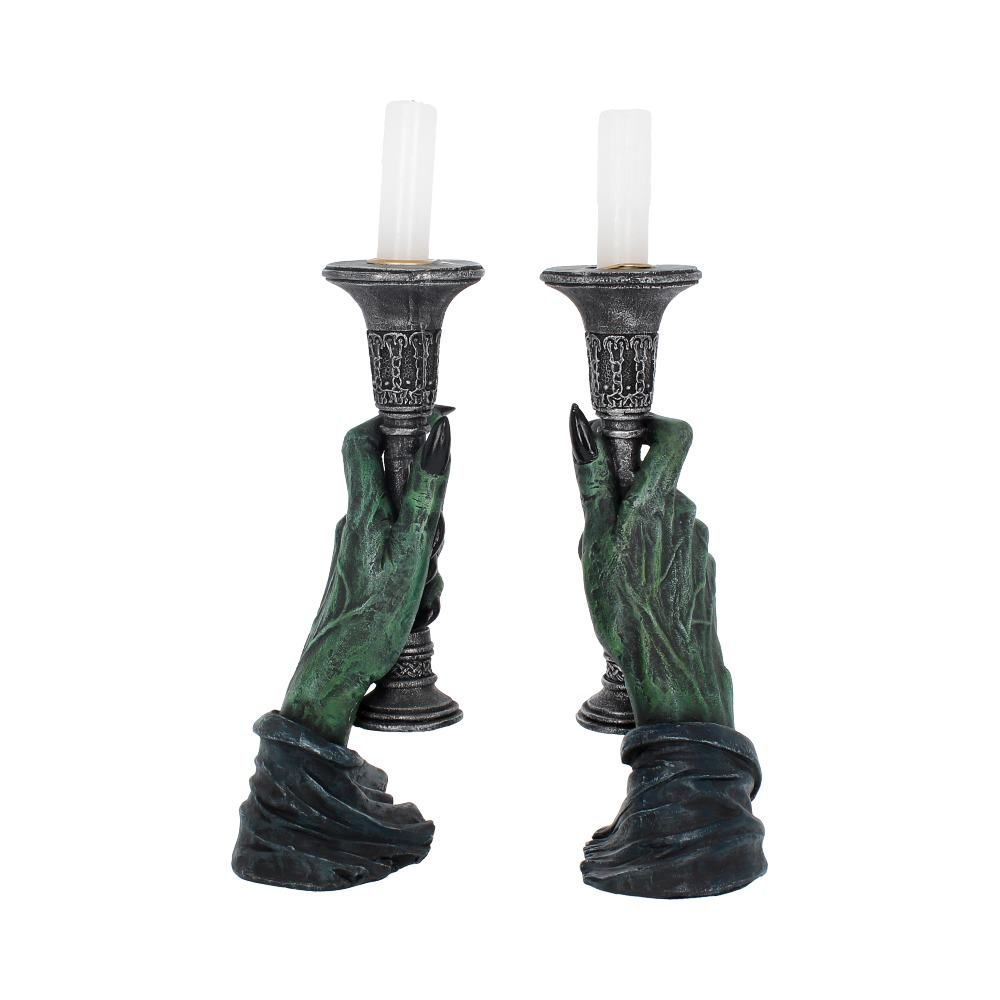 Light of Darkness Witch Candle Holder Duo