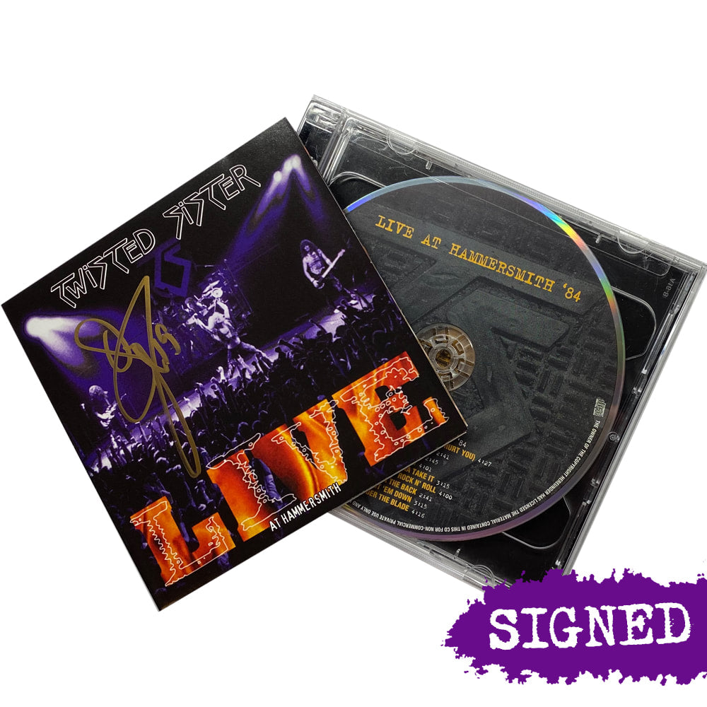 TWISTED SISTER Live At Hammersmith CD (Signed) 1994